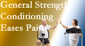 Paulette Hugulet, DC, LLC helps patients find the right exercise for them to strengthen their spine and body to best ease back pain. 