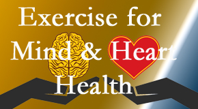 A healthy heart helps maintain a healthy mind, so Paulette Hugulet, DC, LLC encourages exercise.