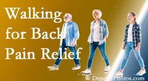 Paulette Hugulet, DC, LLC often recommends walking for La Grande back pain sufferers.