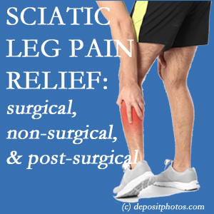 The La Grande chiropractic relieving treatment for sciatic leg pain works non-surgically and post-surgically for many sufferers.